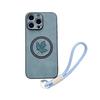 IPhone 16E Lanyard Mobile Phone Case Magnetically Absorbs Maple Leaf Apple 15promax Anti-fall