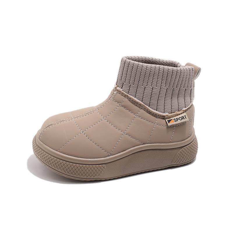 Winter New Fashion Casual Child Sneakers Simple Thick Stylish Versatile Girl Shoes Comfort Warm Boy Shoe Thick Soled Cotton Shoe