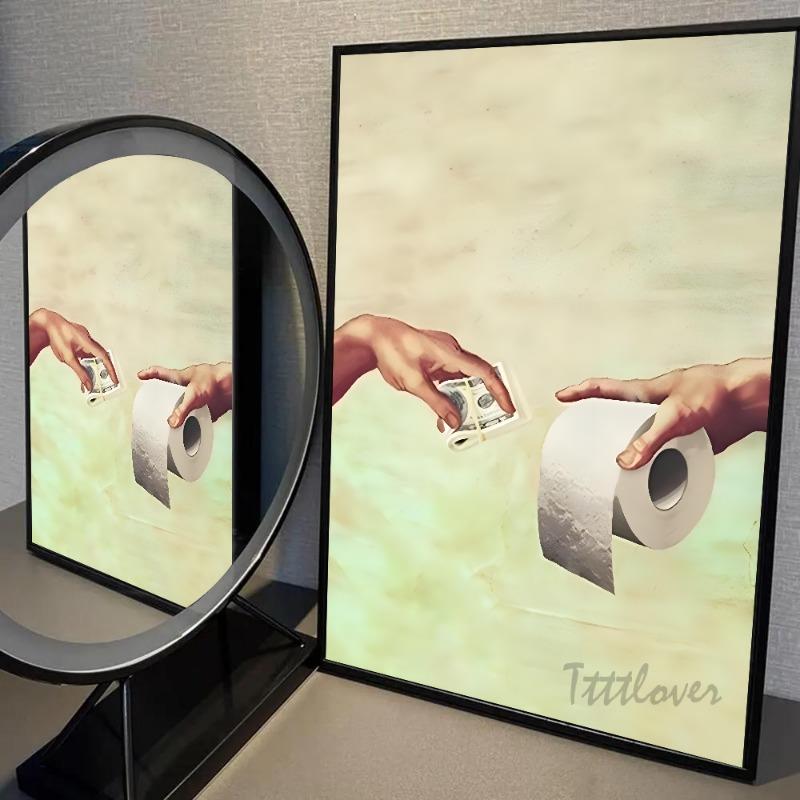 

Рука Бога и Адама Плакат Бумага Печать Главная Спальня Вход Бар Кафе Искусство Живопись Украшения 21cm×30cm NoFrame