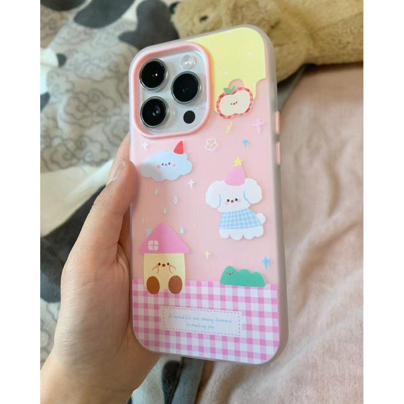 

Cartoon Puppy Jelly Two-in-One Case for Apple iPhone 14/15/16 Pro Max iPhone 15 Pro