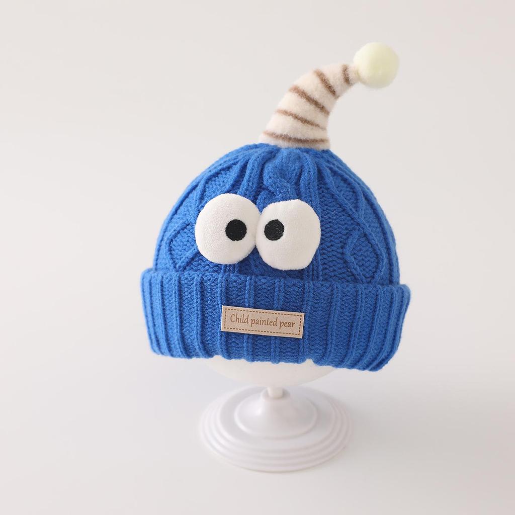 Warm Thick Knit Baby Beanie for Boys & Girls: Windproof Wool Hat for Autumn and Winter