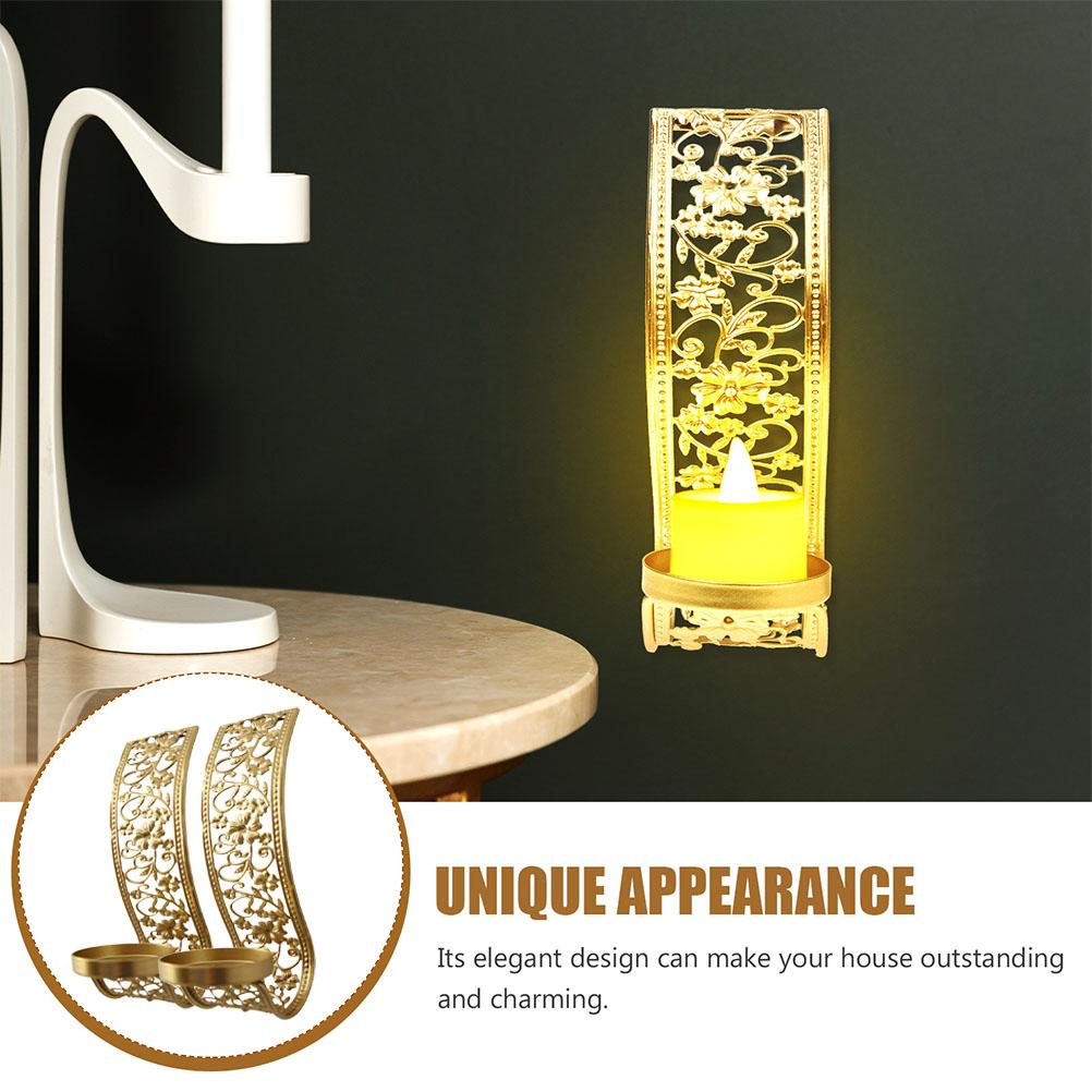 2 buc Suporturi lumânări pentru cină la lumina lumânărilor Suporturi pilon Decorativ Sfeșnic Decor