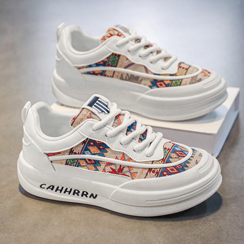 Fashion Men Shoes Chunky Sneakers Man Casual Color Block Tenis Luxury Trainer Race Breathable Shoes Fashion Running Skate Shoes