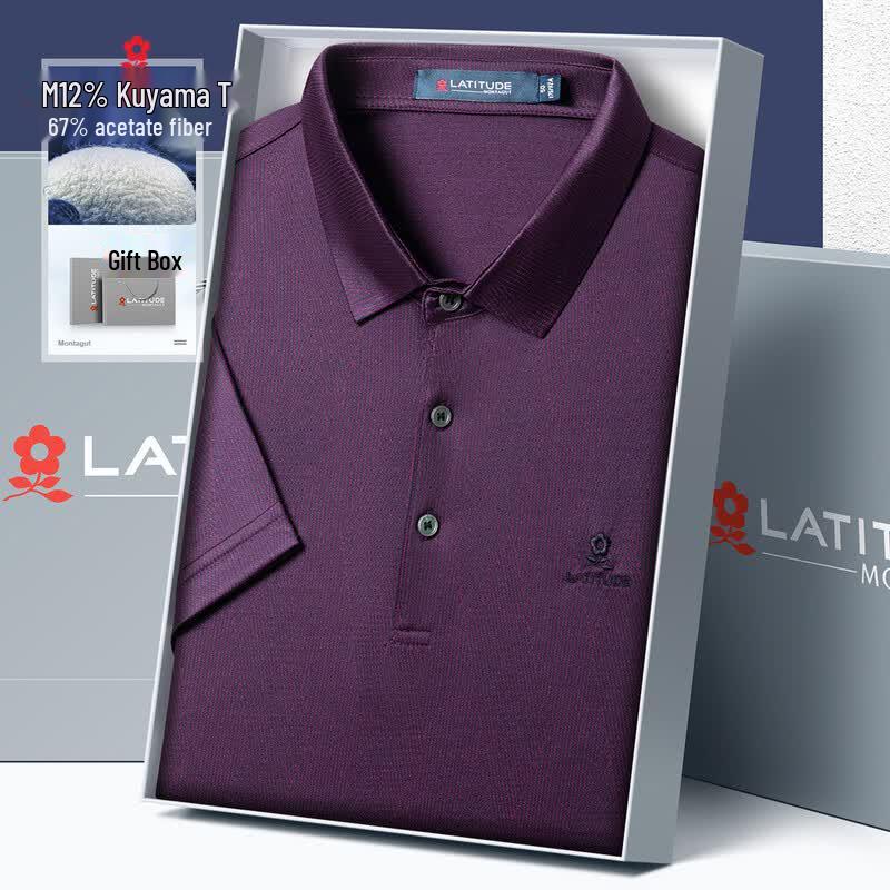 MONTAGUT Men s Silk Blend Polo Shirt 50