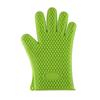 Silicone Oven Mitts, Heat Resistant Five Finger Gloves, Non Slip Kitchen Baking Microwave High Temperature Protective Gloves
