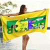 Asciugamano da Spiaggia Neymar N.10 Coppa del Mondo di Calcio Asciugamano Asciugatura Rapida Adatto per Mare Piscina Campeggio Vacanza Yoga Per Famiglia Amici