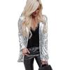 Women's  New Style Fashion Multi-Color Sequins Long Sleeve Elegant Blazer Jacket