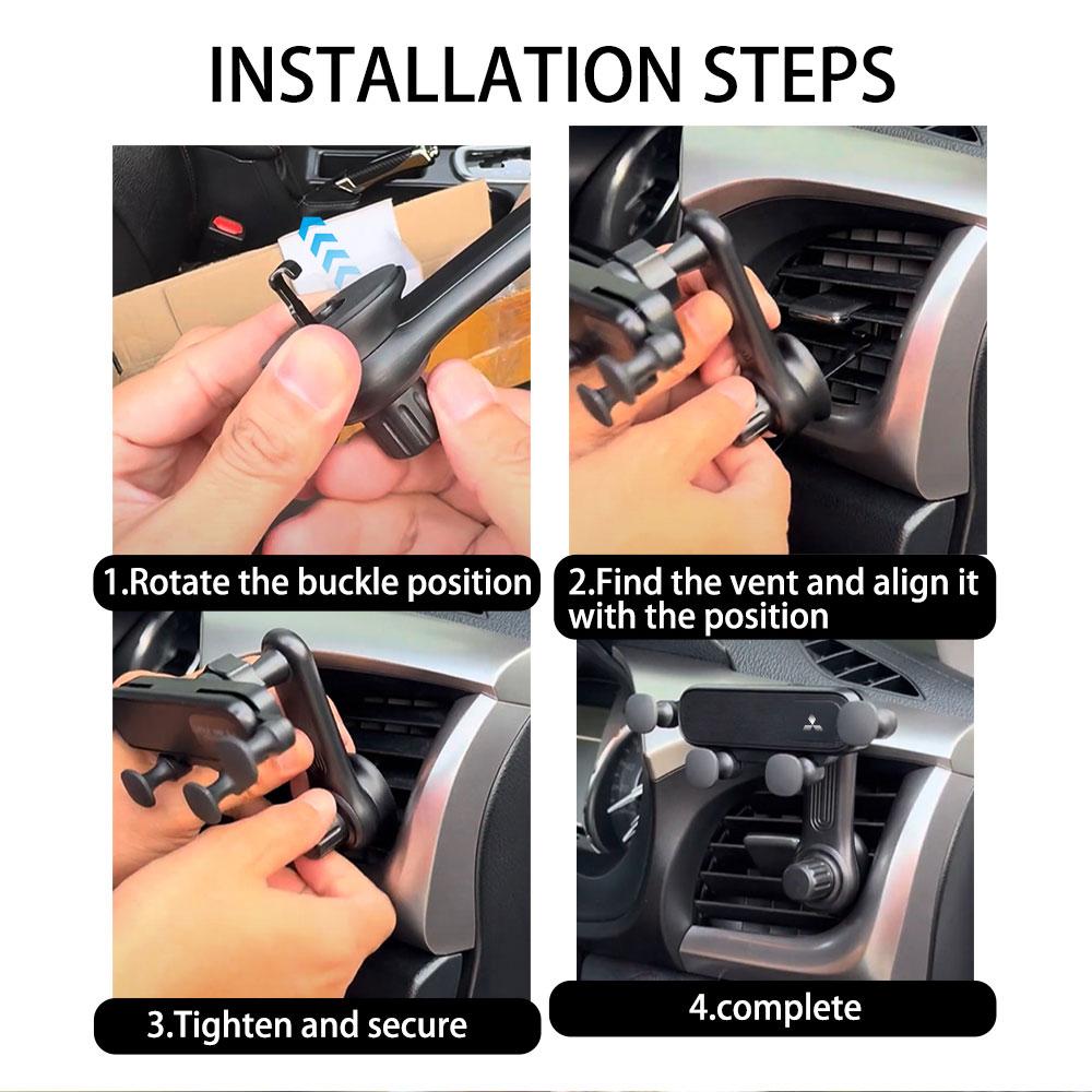 Car Phone Holder Bracket Air Outlet Cellphone Support Fixing Clip For Mitsubishi Asx Lancer L200 Pajero Sport Attrage Xpander GB1