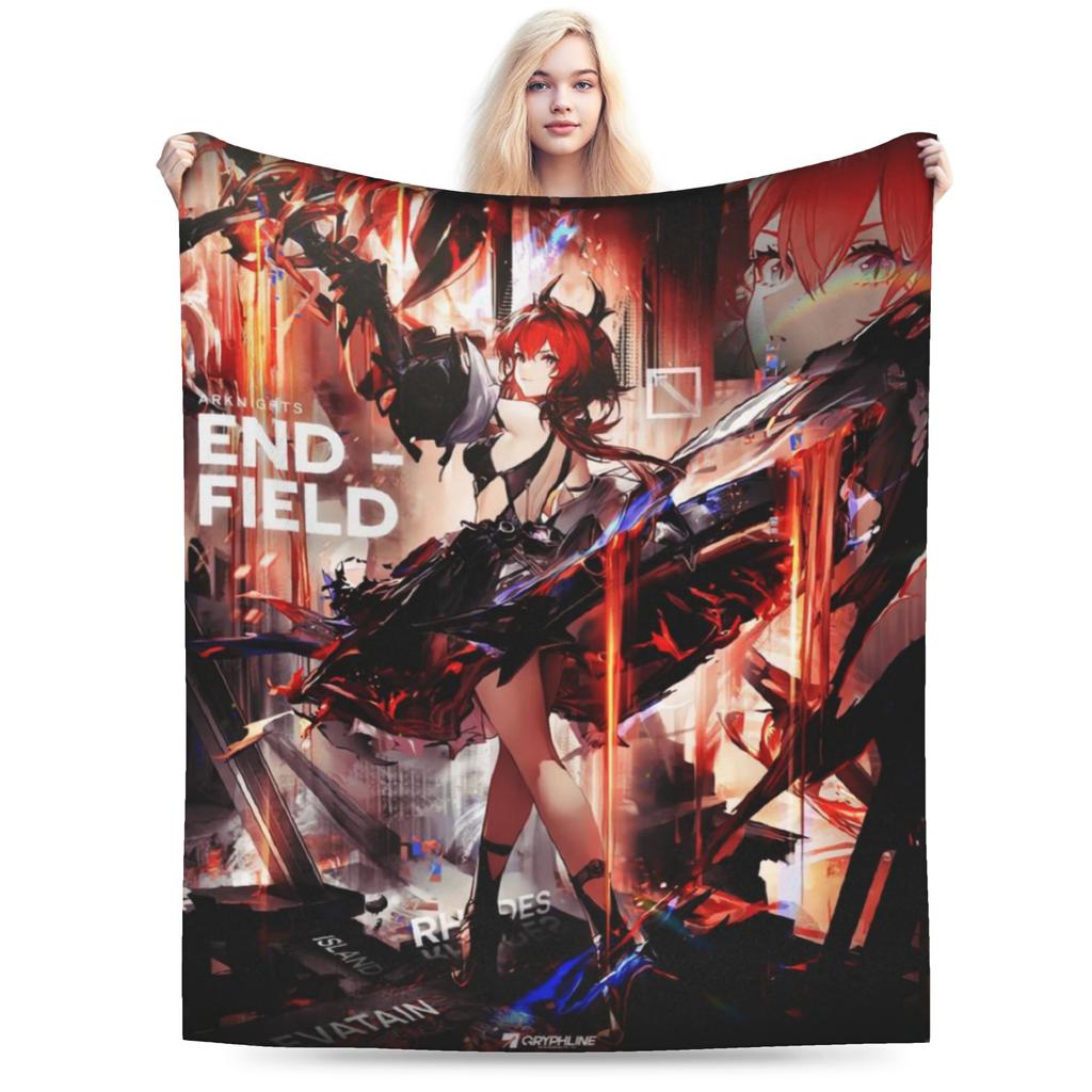 Laevatain Arknights Endfield Print Blanket For Men Women Cozy Soft  Throw Blankets for Couch 50x60 Inches Multiple Sizes