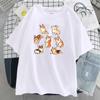 Corgis Cartoons Style Harajuku Print Tshirt Womens Comfortable Soft TShirts Summer New Clothes Hip Hop Loose Women T Shirts