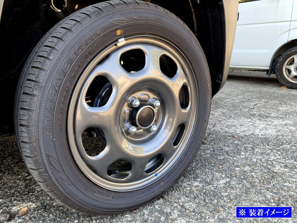 BRIGHTZ Stainless Steel Plated Center Wheel Cap Rings for Carry Truck DA16T Compatible with DA and 16 models 4-Piece Ultra-Mirror [SID-ETC-SMA-009]