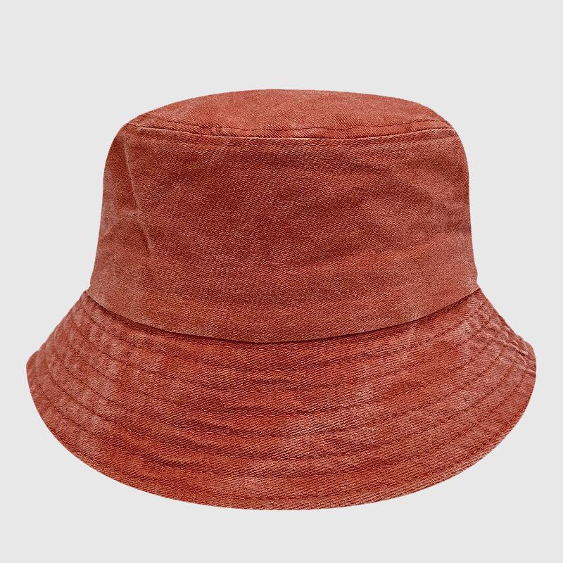 

Старая выстиранная панама ретро ковбойская шляпа летняя защита от солнца ковбойская шляпа-ведро вышивка M（56-58cm）