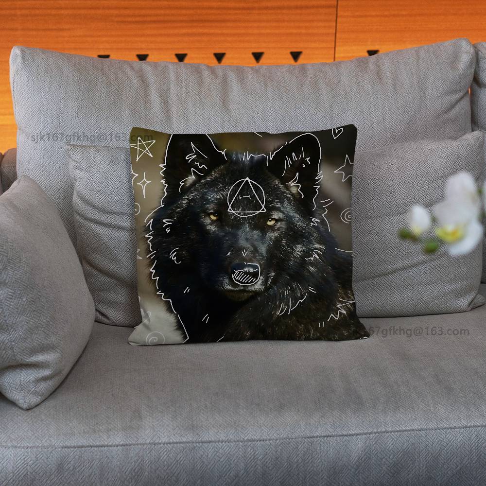 Kissenbezug mit dem neuen Therian-Delta-Symbol, Wohnzimmer-Sofa-Kissenbezug, Schlafzimmer-Bettkissenbezug, Heimdekoration