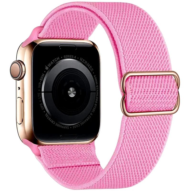 Adjustable Nylon Loop Strap For Apple Watch Series Ultra 11 10 9 8 7 46mm 45mm 41mm Fabric Strap For Iwatch 6 5 4 SE 44mm 40mm