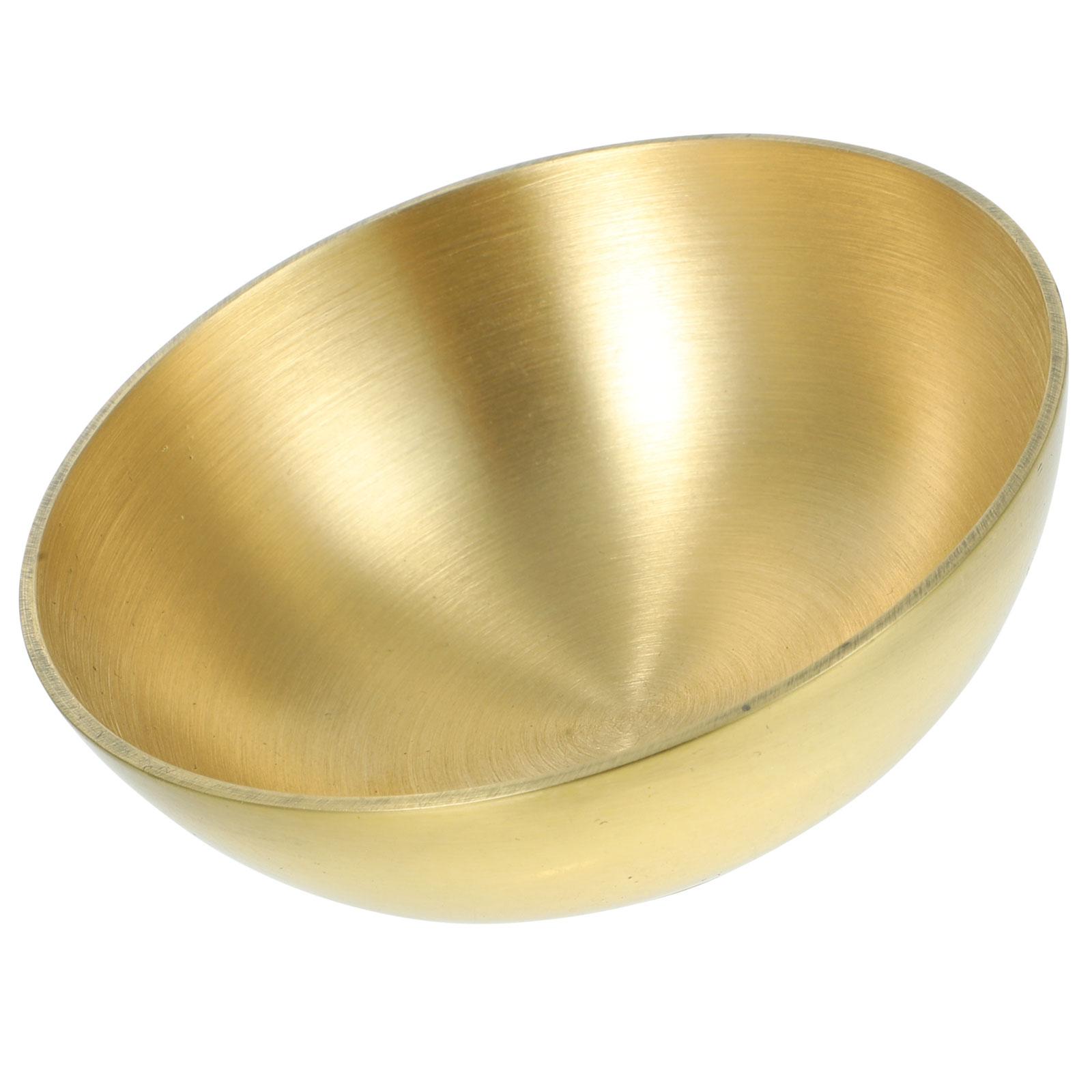Holy Water Bowl Buddhist Water Offering Brass Bowl Sturdy Flat Smooth Tableware Storage Food Snacks Elegant Ornament
