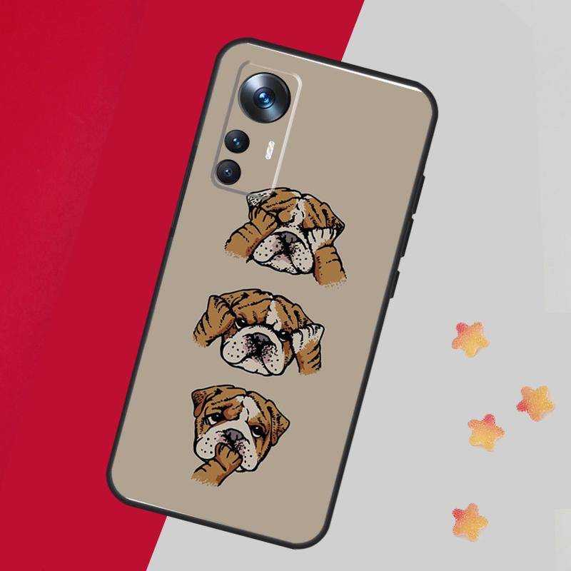 British Bulldog Case For Xiaomi 14 13 15 Ultra 11T 12T 13T 14T Pro Cover For POCO X7 Pro X3 X5 X6 F5 F6 F7