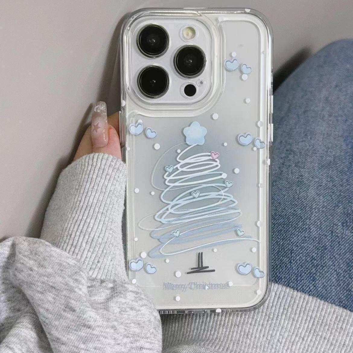 

«Красочный мягкий чехол с изображением ретро-елочки для iPhone 11/12/13/14/16PROMAX» iPhone 12 Pro Max