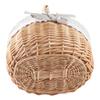 Rattan Storage Basket Hand Made Oval Picnic Storage Basket for Indoor Outdoor