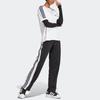 Adidas Originals Trefoil Classics Striped Crew Neck T-Shirt Women Tops White IB7410