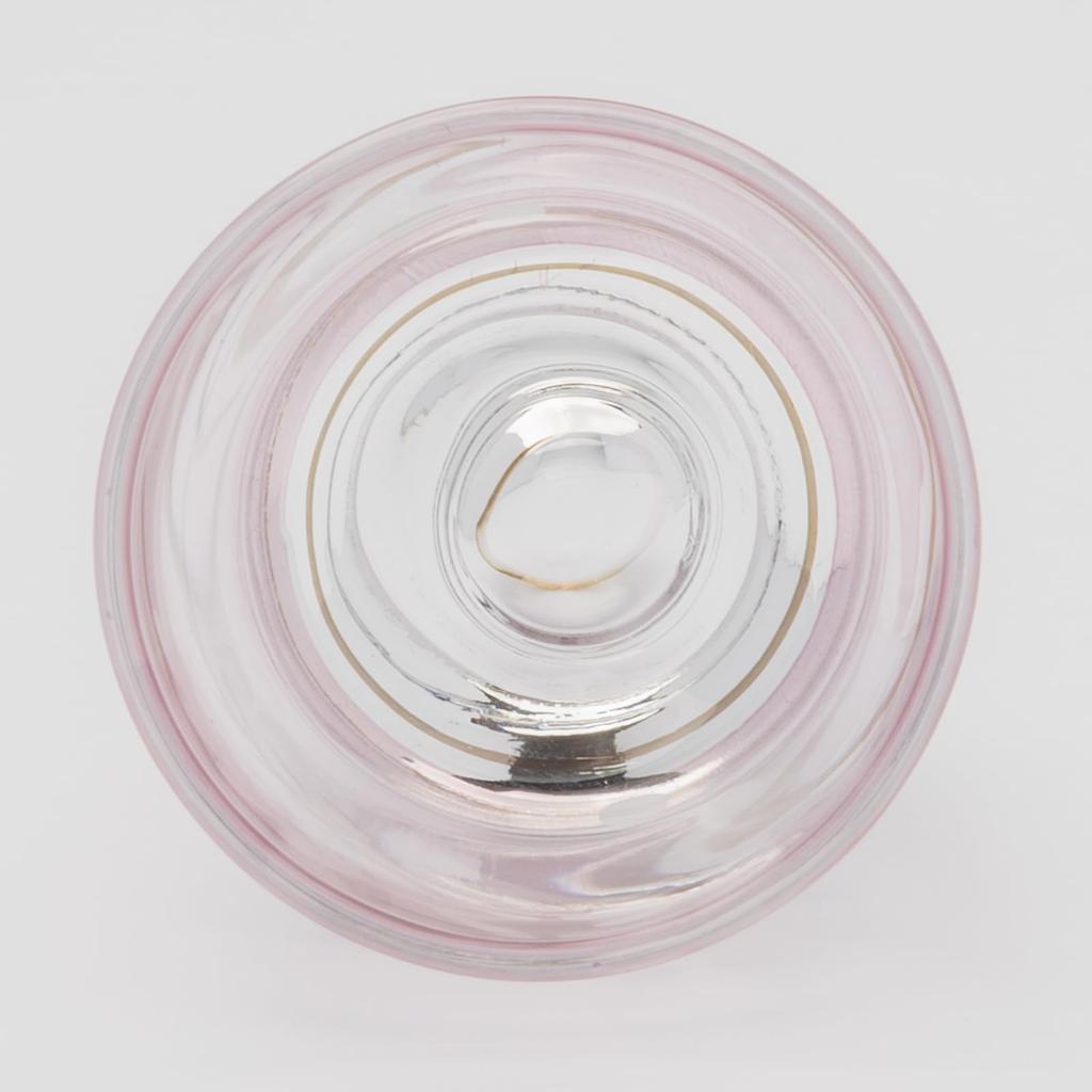 Otsuka Glass "Colorful Poem" Shot Glass, Double, for Cold Sake, Approx. 50ml, Natsume-style Flower Kiriko, Pink, Made In Japan, G-1-15-1PK-1P