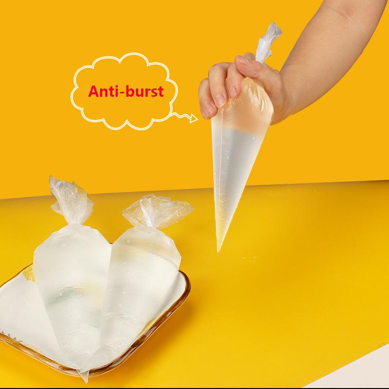 100 ADET Tek Kullanımlık Krema Torbaları PO Patlamaya Dayanıklı Pasta Kreması Dekorasyon Krema Sıkma Torbası Kurabiye Cupcake Dekorasyon Aletleri Fırınlama İçin