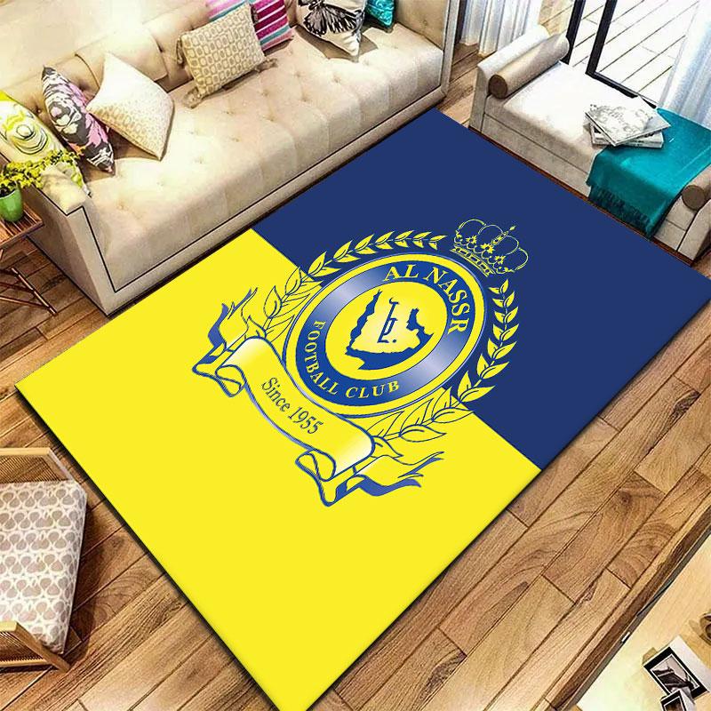 Al-Nassr FC Carpet Rug for Living Room Bedroom Home Sofa Decoration,Kids play Non-slip Floor Mat