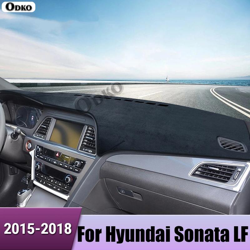 For Hyundai Sonata LF 2015 2016 2017 2018 Car Dashboard Cover Avoid Light Mat Trument Panel Carpets Anti-UV Case Accessories