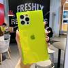 Luxury Transparent Case For iPhone 11 12 13 14 15 16 Pro Max 14 Plus Fluorescent Color Soft Shockproof Cover