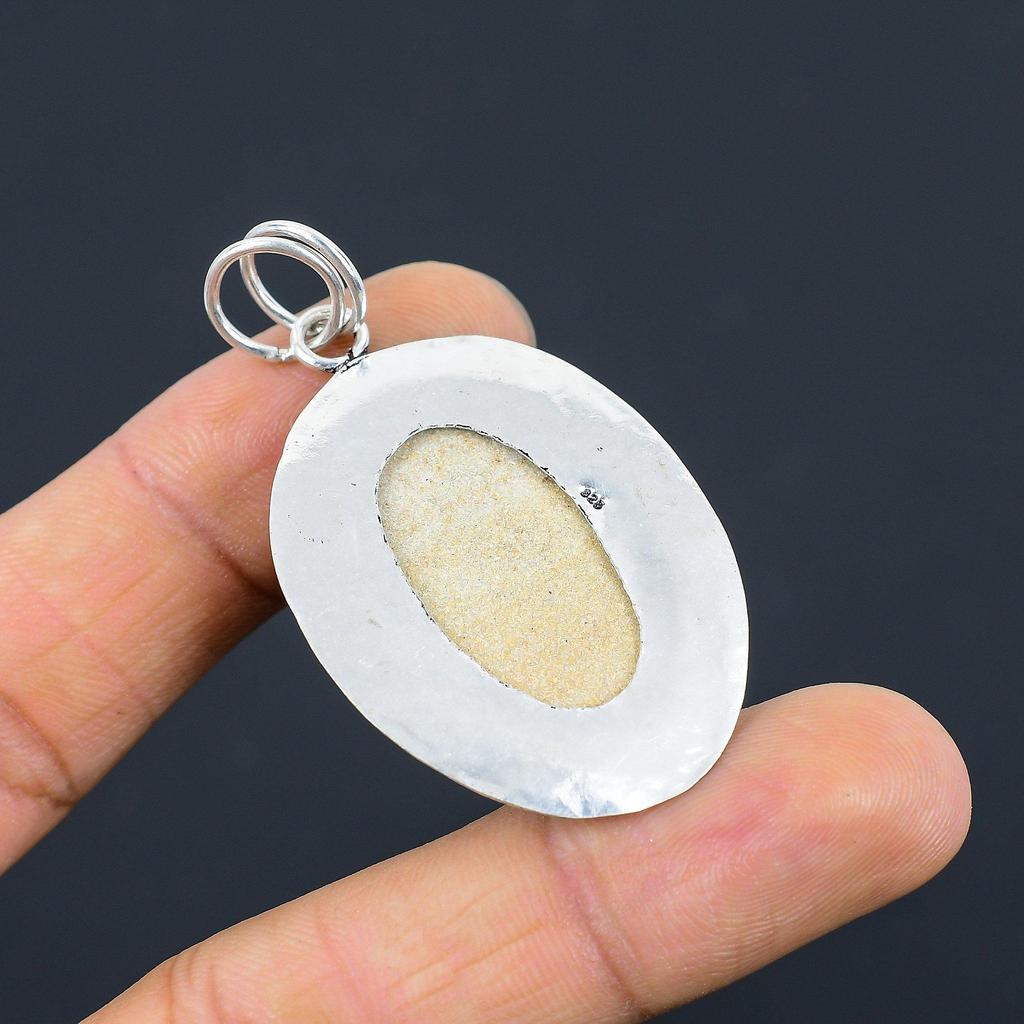 Womens day Deal Psilomelane Dendrite Stone 925 Silver Handmade Bezel New Pendant