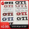 For VW VOLKSWAGEN 2026 New 3D High-Quality Chrome Metal Logo GTI Emblem Car Trunk Sticker Badge For VW Golf 8/Polo/Jetta/Tiguan/