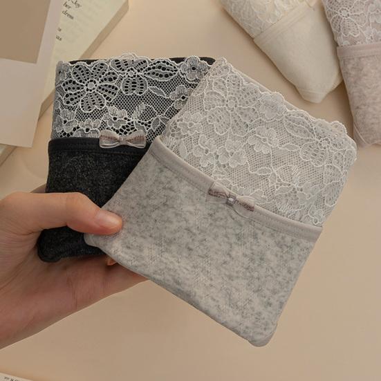 Women Cotton Underwear Mid Rise Seamless Cheeky Hipster Panties Soft Stretch Sexy Lace Bikini Briefs