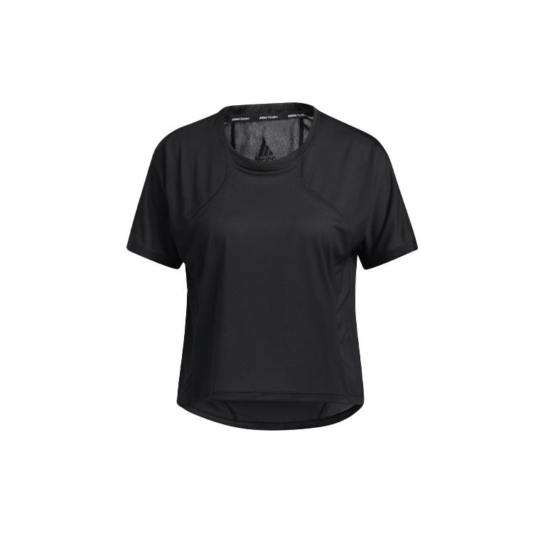 (WMNS) adidas SS21 Yoga Exercise Short Sleeve Black T-Shirt Women s GP6791 M
