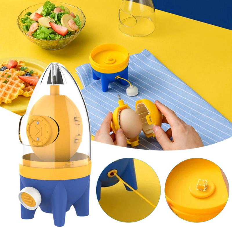Cheapest Egg Yolk Shaker Egg Scrambler Gadget Manual Mixing Golden Whisk Eggs Spin Maker Puller Baking Tools Kitchen Accessories