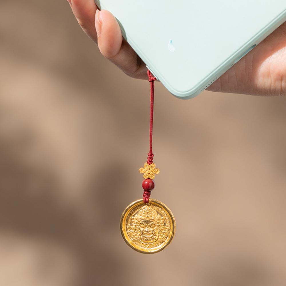 

Wrist Strap Wealth God Mobile Phone Chain Tibetan Style Tibetan Style Key Chain Jewelry Gift