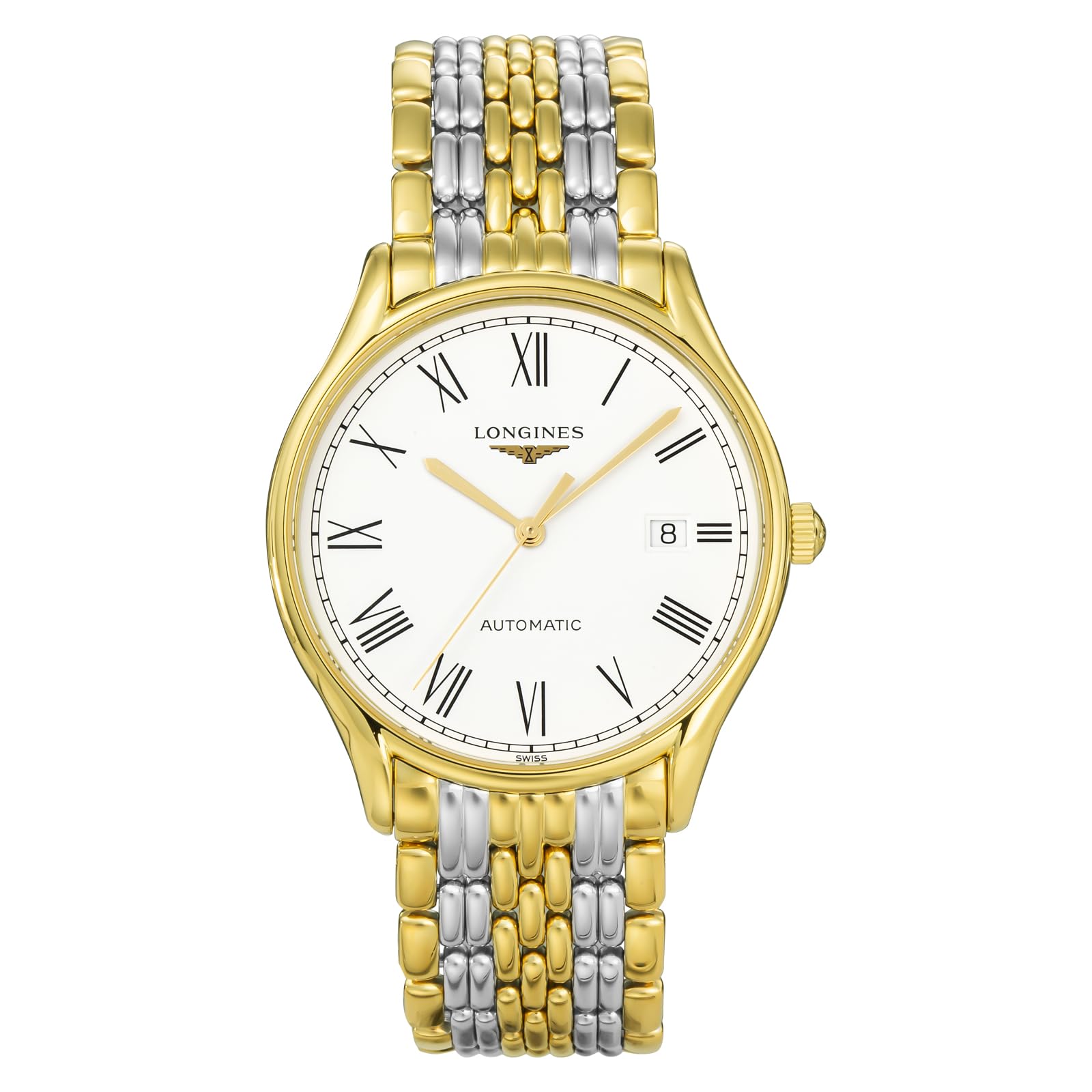 

Wristwatch LYRE Automatic Winding 3 ATM Water Resistant Sapphire Glass White Dial Stainless Steel Silver x Gold [Longines] Men s L4.960.2.11.7 [Used] білий