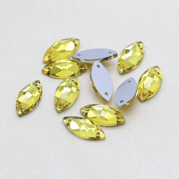 Premium Flat-Bottomed Double-Hole Glass Sewing Drill and Rhinestone Stickers for DIY Clothing, Shoes, Hats, and Bags.