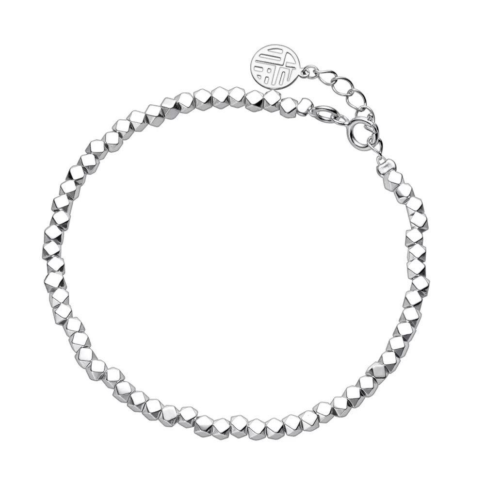 

S925 Серебряный браслет женский простой нишевый значительный дизайн сенсорный светильник для подруги роскошные аксессуары для рук