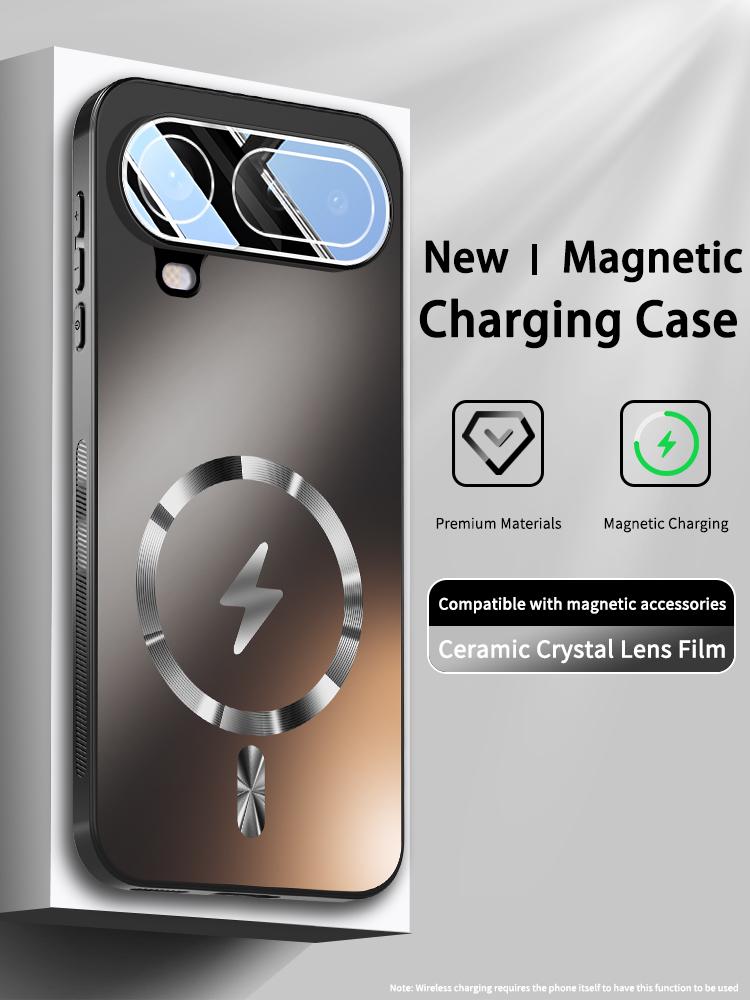 Etui Air do Honor Magic 8 Pro Magnetyczne Ładowanie Odporne na Zużycie Odporne na Uderzenia Pełne Pokrycie Obiektywu Pokrowiec Amortyzujący