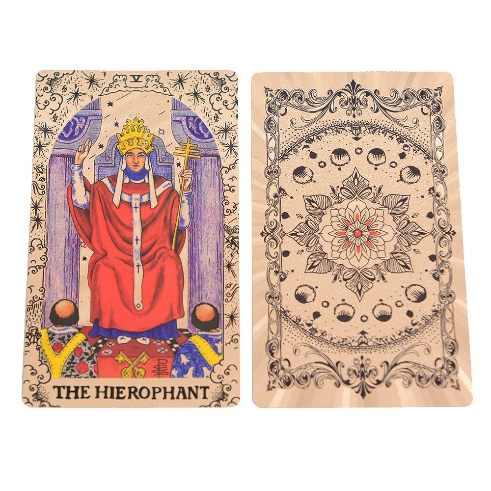 78 Roze Goud Tarotkaarten - Waterdicht Rider-Waite Deck