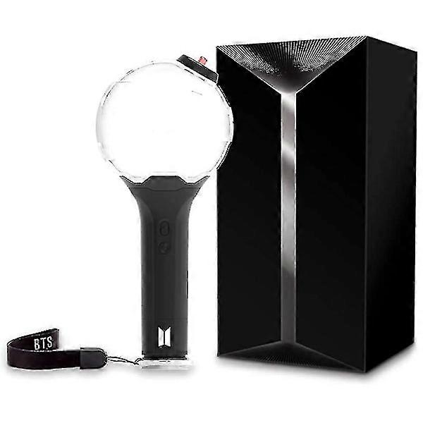 Baston Luminos Oficial BTS Ver.3 cu 7 Fotocarte, Control Wireless, Include Curele & Geantă de Transport, Merchandise Concert