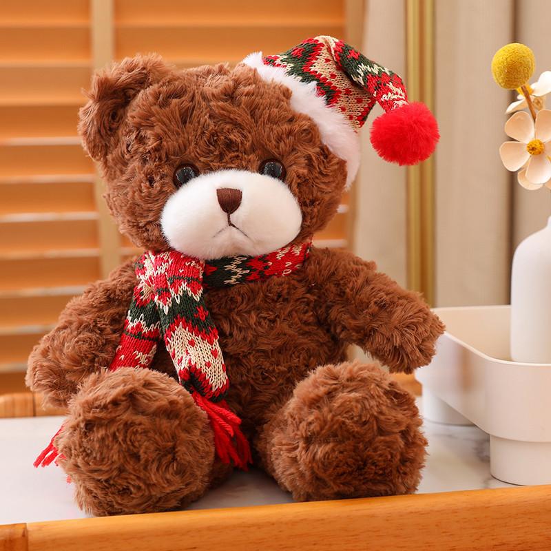 Christmas Teddy Bear Plush Toy Bear Doll Hug Bear To Give Your Best Friend To Children Christmas Birthday Gift