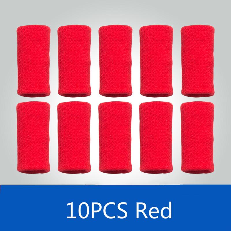 10Pcs/Set Sports Finger Sleeves Basketball Volleyball Tennis Finger Support Protector Arthritis Guard Thumb Brace Gym Fitness