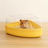 Transparente Hamster Sandbad Box Ausbruchssichere Hamster Toilette für Mäuse Rennmäuse Goldhamster