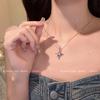 Korean Pearl Necklace: High-End Silver Clavicle Chain with Niche Design, Perfect for Light Luxury and Sweater Pendants.