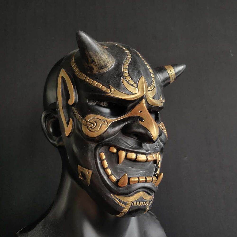 Soft Latex Devil Samurai Prajna Latex Mask For Cosplay Prop Halloween Carnival