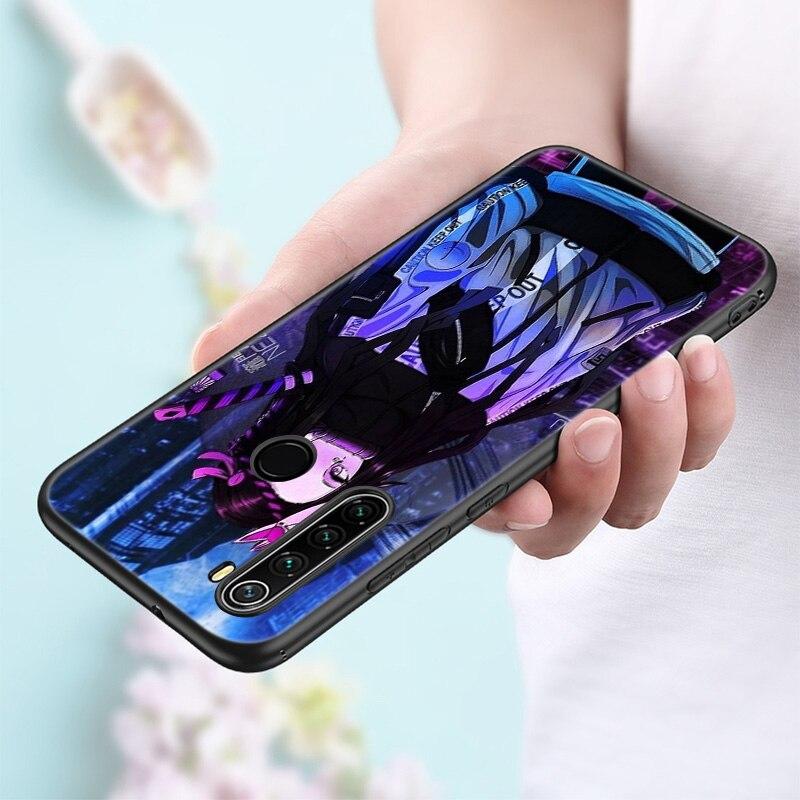 Anime Demon Slayer Nezuko Silicone Phone Case For Xiaomi Redmi Note 11 10 9 8 Pro 11T 10T 10S 9S 8T 9 9A 9C 9T Black Soft Cover