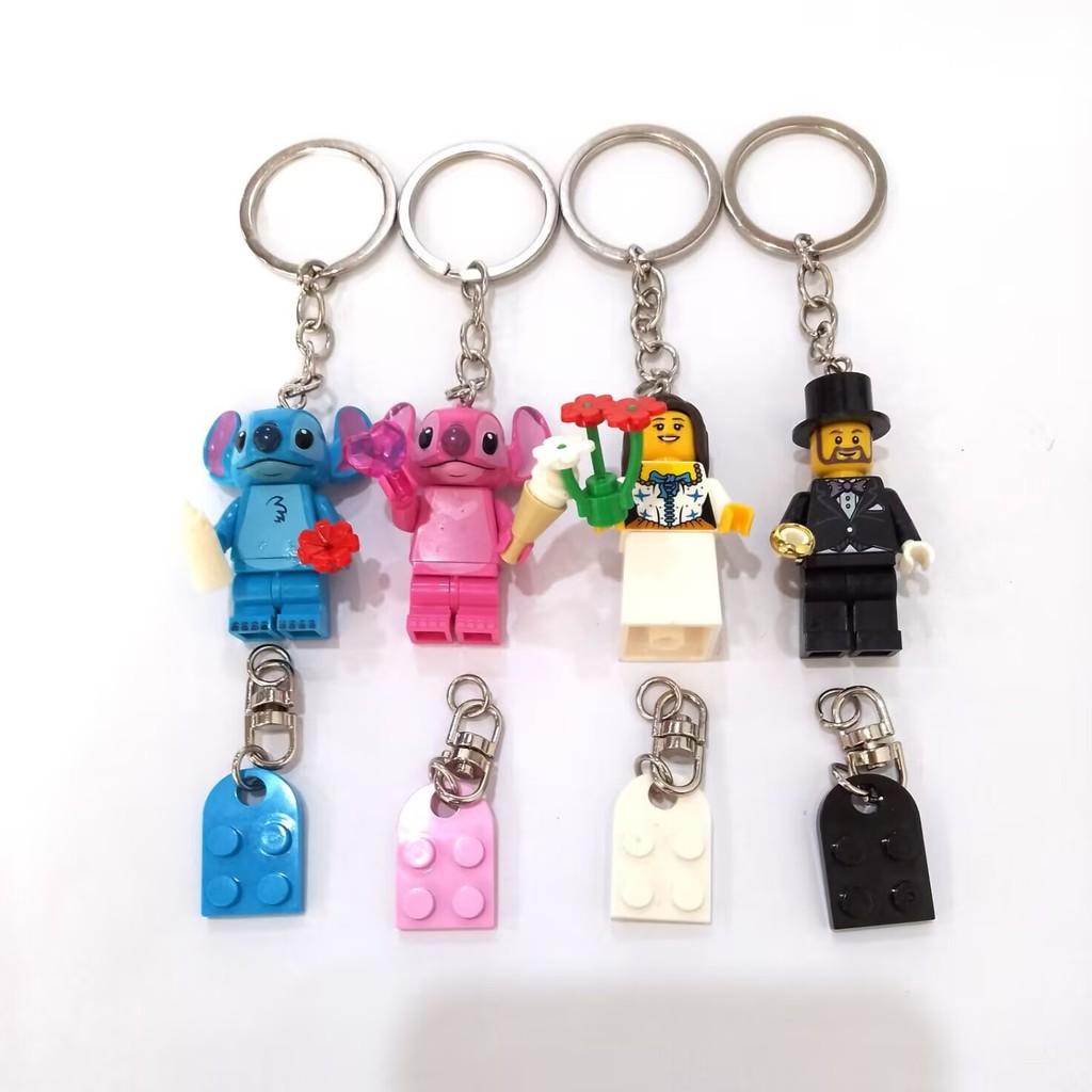 Stitch Plastic Block Keychain Diy Kit For Children And Couples Gift Collectible Accessory