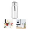 Transparent Water Bottle 550ml Large Capacity Portable Sports Water Drinking Bottle for Students Office