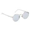 Prada Full Frame Design Metal Round Sunglasses Men sunglasses Silver SPRB51E1BCC053