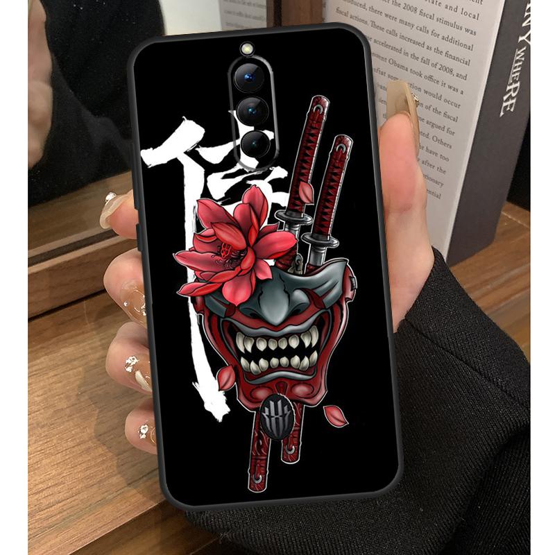 

Samurai Oni Mask Case For Nubia Red Magic 10 Pro Plus 6 7 Pro 6S 7S 5G 6R RedMagic 9S 8S 8 9 Pro Plus Coque Red Magic 7 Pro